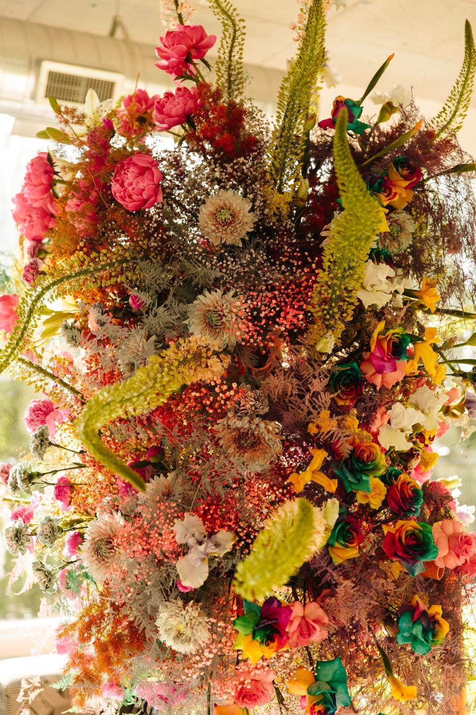 Nic Petersen’s floral installation. “It was like an alien being, sent to earth for the weekend to make people happy,” Broccoli founder Anja Charbonneau reflected later.