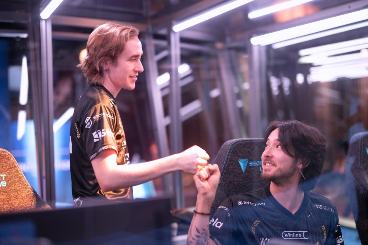 Three-time Dota 2 Major champions Gaimin Gladiators soundly swept Azure Ray, 2-0, in the lower bracket finals of The International 2023 to advance to the lower bracket finals against LGD Gaming. (Photo: Valve Software)