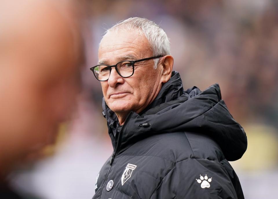 Watford manager Claudio Ranieri feels the club have robust Covid-19 protocols in place (Tess Derry/PA) (PA Wire)