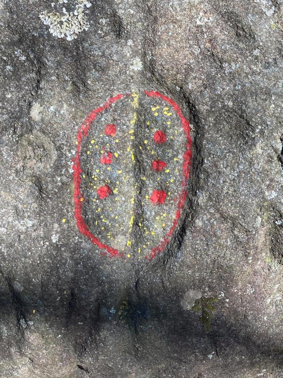 Rock carvings, or petroglyphs, created by Creek and Cherokee people more than 1,000 years ago can be found in Georgia's Chattahoochee-Oconee National Forests. The U.S. Forest Service announced some of the carvings had been vandalized in a statement Monday.