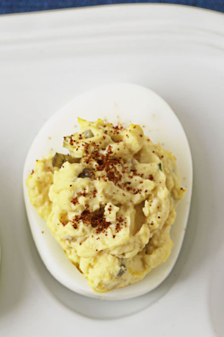 Classic Deviled Eggs with Malt Vinegar