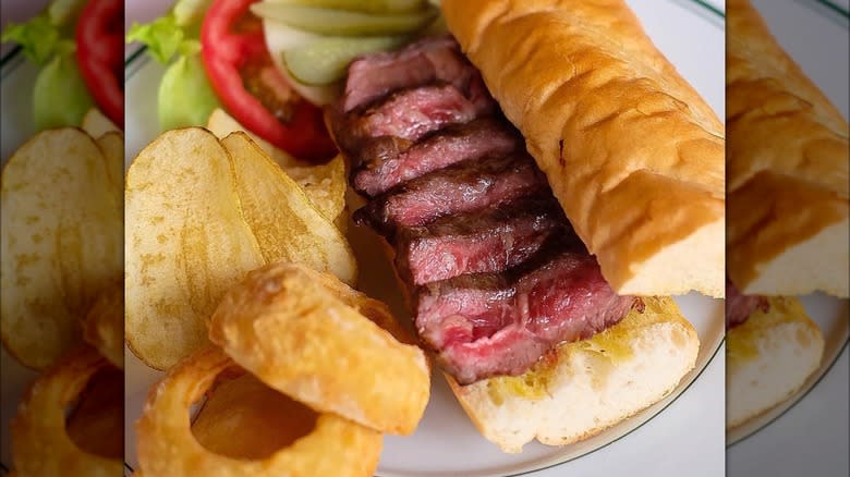 Wolfgang's Steakhouse steak sandwich