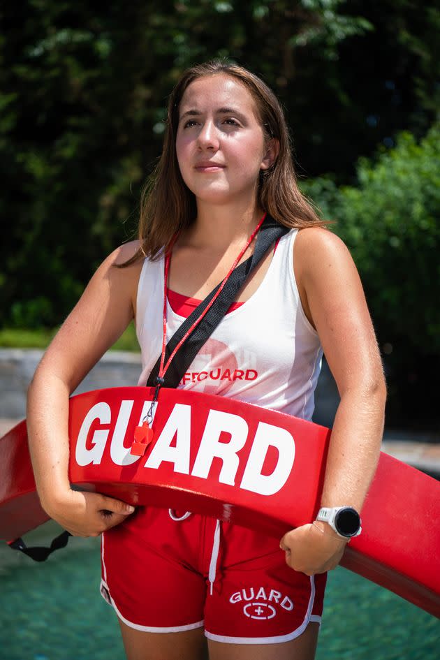 "You can always introduce yourself to the lifeguard,” Maya said. <span class="copyright">Brittainy Newman for HuffPost</span>