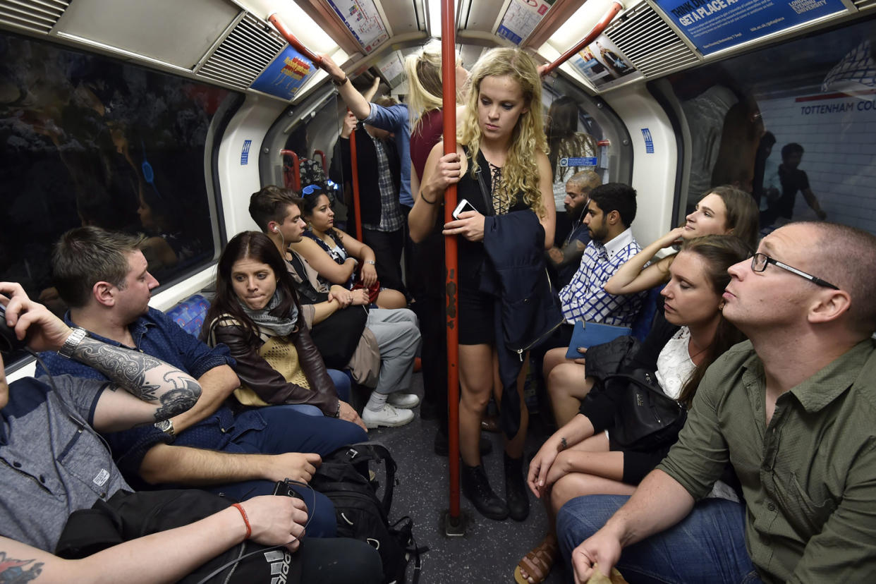 Strike threat: Commuters on the Night Tube: PA