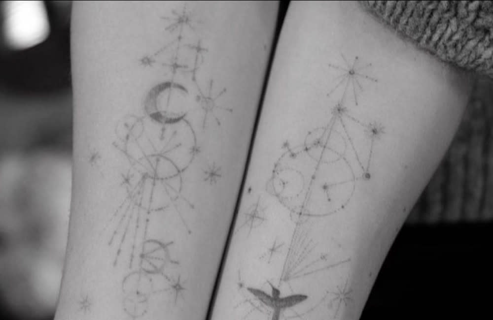 Olivia Wilde has had constellation tattoos on both forearms in tribute to her children credit:Bang Showbiz