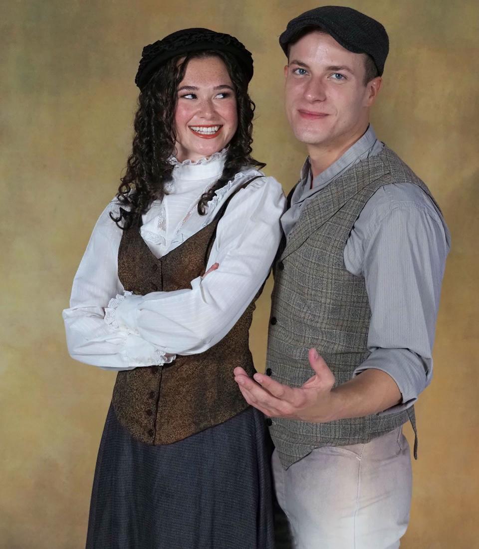 Emilia Torello and Paul Teal star in Opera House Theatre Co.'s production of "Newsies."