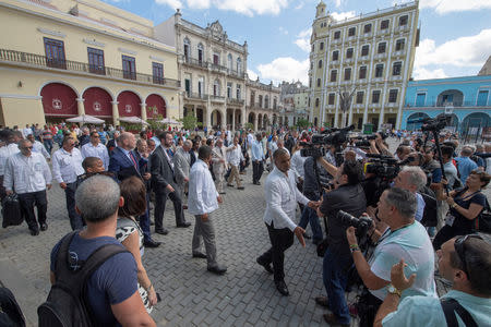 Britain's Prince Charles is seen during a guided tour of Old Havana in Havana, Cuba March 25, 2019. Arthur Edwards/Pool via REUTERS