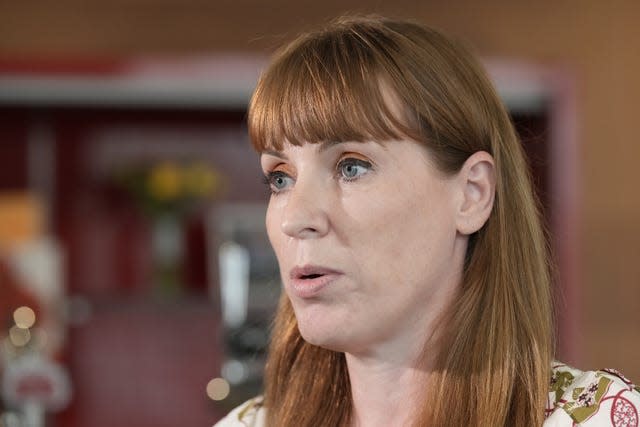 Headshot of Angela Rayner speaking