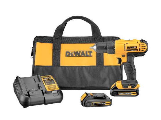 DEWALT 20V Max Li-Ion Cordless Drill, 1/2-in. Image via Canadian Tire.