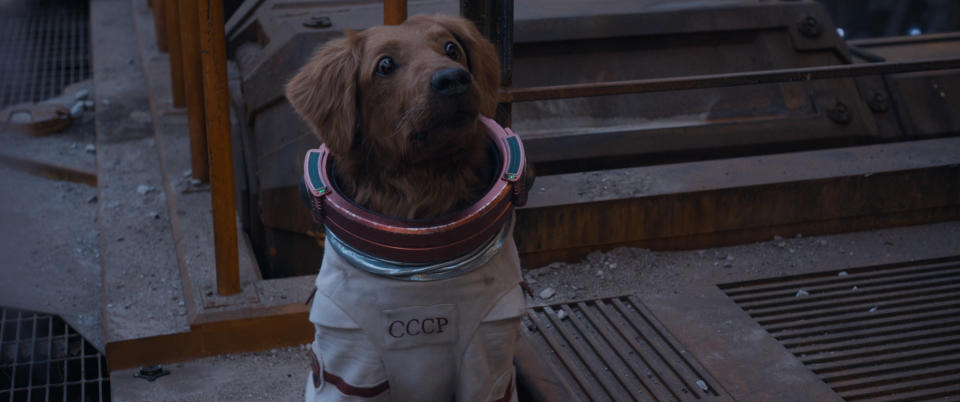 太空狗寇斯莫由瑪麗亞巴卡洛娃配音。（圖／迪士尼）