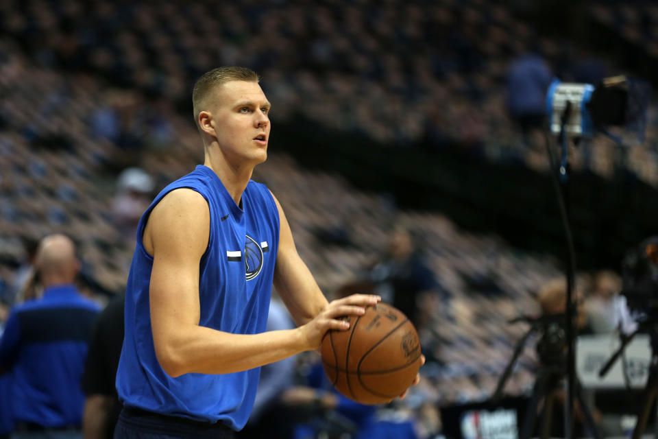 Kristaps Porzingis is entering training camp with the Dallas Mavericks healthy and ready to go after tearing his ACL nearly two years ago in New York.