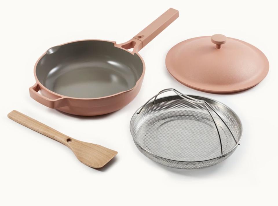 The cult-favorite Always Pan isn't usually on sale. But this Prime Day, it is, dropping $30 from its normal price. It can do just about any kind of cooking including steaming, straining and boiling. <a href="https://fave.co/3nMySVv" target="_blank" rel="noopener noreferrer">﻿Originally $145, get it now for $115 with code <strong>SHOPSMALL</strong> at Our Place</a>.