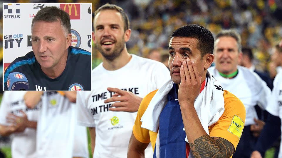 Joyce says Cahill exit talk is news to him. Pic: Fox Sports/Getty