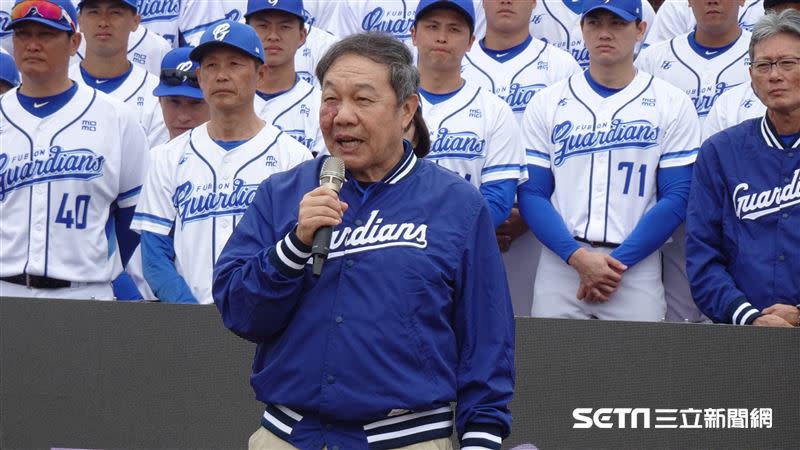 富邦悍將領隊林華韋。（圖／記者張沛嘉攝影）