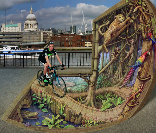 'Rain Forest on the Thames' by Kurt Wenner