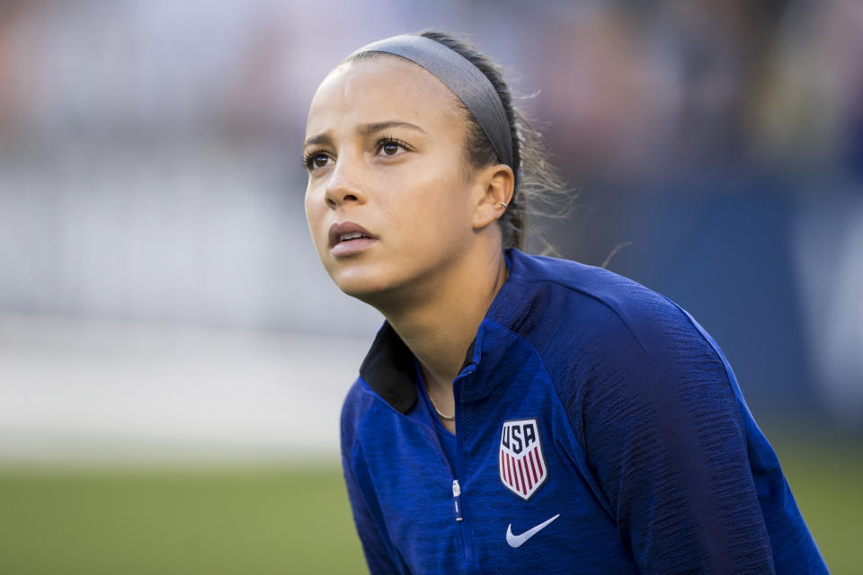 USWNT star Mallory Pugh never played a game for UCLA. Might that have changed if the proposed NIL rule had been in effect? (Getty)