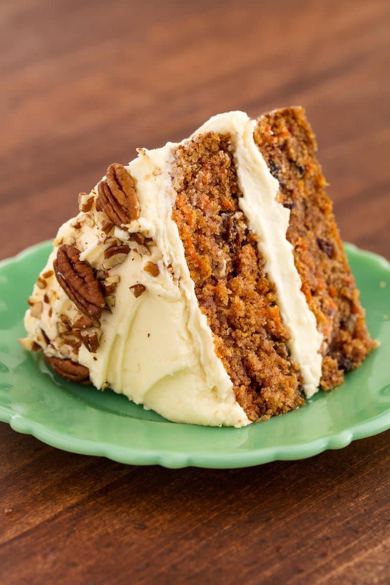 <p>We understand that there's no short supply of <a href="https://www.delish.com/uk/cooking/a32063282/slow-cooker-carrot-cake/" rel="nofollow noopener" target="_blank" data-ylk="slk:carrot cake" class="link ">carrot cake</a> recipes in the universe, but ours is—quite simply—the best.</p><p>Get the <a href="https://www.delish.com/uk/cooking/recipes/a32205309/best-carrot-cake-recipe/" rel="nofollow noopener" target="_blank" data-ylk="slk:Carrot Cake" class="link ">Carrot Cake</a> recipe. </p>