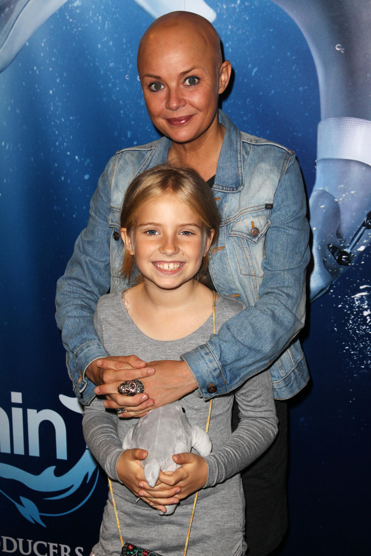 Gail Porter and her daughter Honey attend a screening of Dolphin Tale in 3D at The Vue West End on September 25, 2011 in London, United Kingdom. (Photo by Dave Hogan/Getty Images)