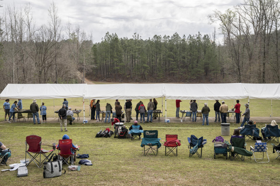 Overview at the .22 Silhouette Match in Eatonton, Ga. (Photo: Ben Rollins for Yahoo News)