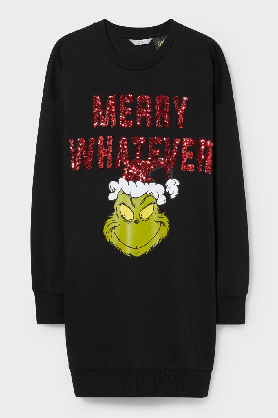 CLOCKHOUSE - Weihnachts-Sweatkleid - Der Grinch (Bild: C&A)