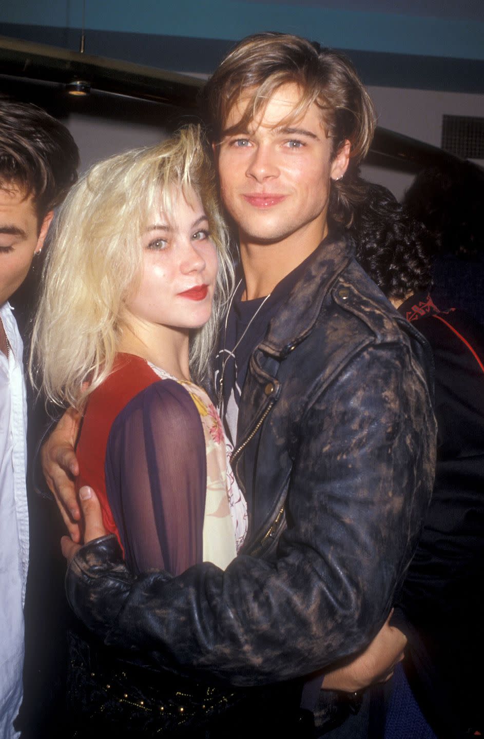 Christina Applegate and Brad Pitt