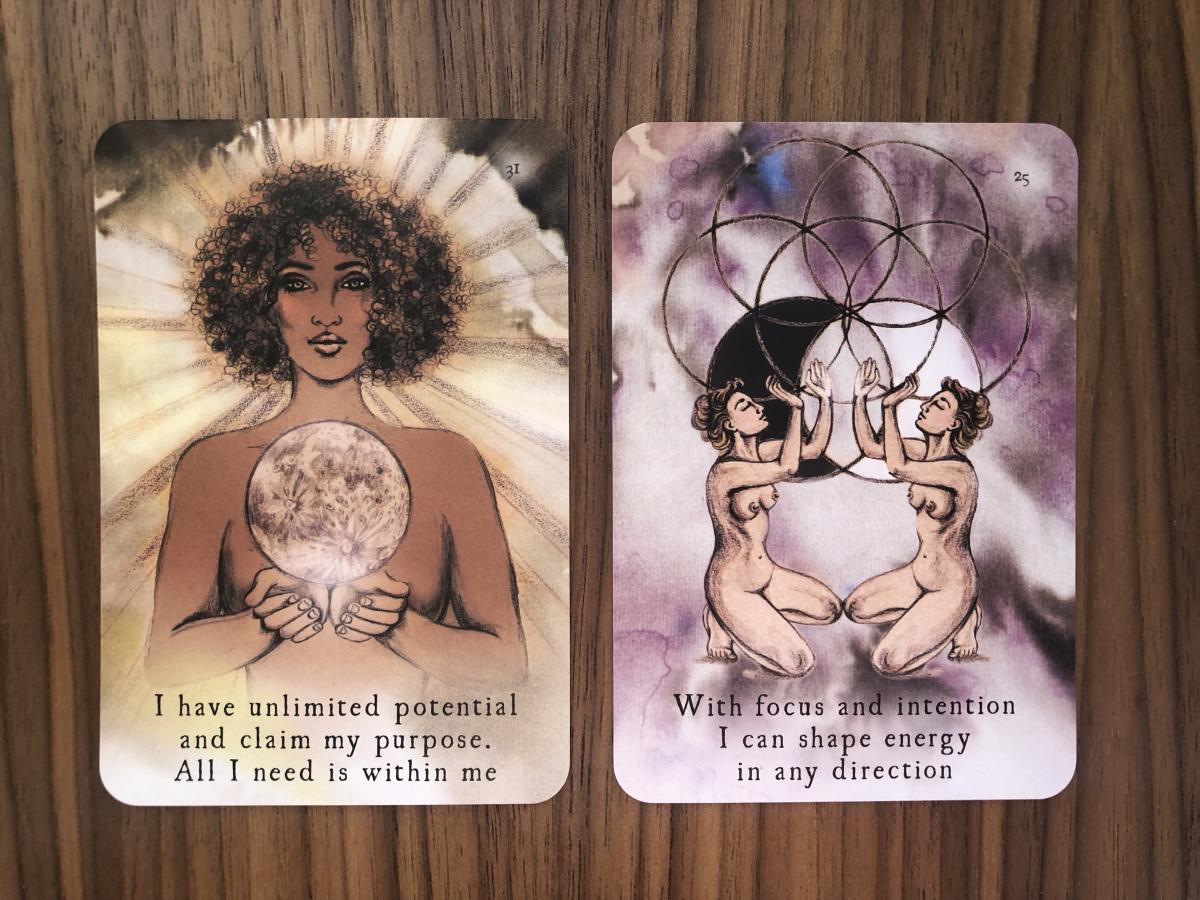 I used the Moon Deck to help me set intentions for a week, and it's a form  of self-care that actually worked for me