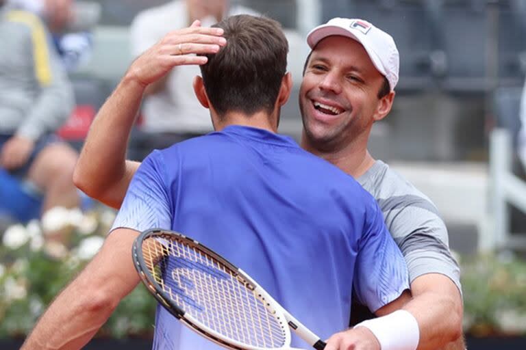 La alegría de Zeballos y Granollers, campeones en Roma