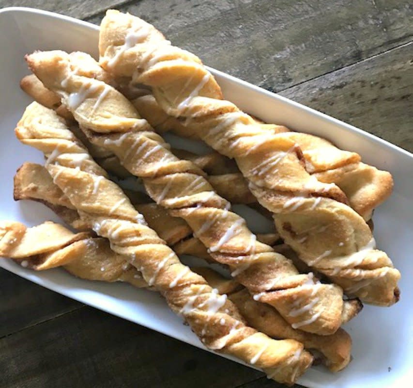 <p>Delectable, flaky, light, these cinnamon stix are her for you the next time you need a quick sugary hit. </p><p><strong>Get the recipe: <a href="https://parade.com/1081557/pambeth/copycat-cinnabon-stix-recipe/" rel="nofollow noopener" target="_blank" data-ylk="slk:Best Copycat Cinnabon Stix;elm:context_link;itc:0;sec:content-canvas" class="link rapid-noclick-resp">Best Copycat Cinnabon Stix</a></strong></p>