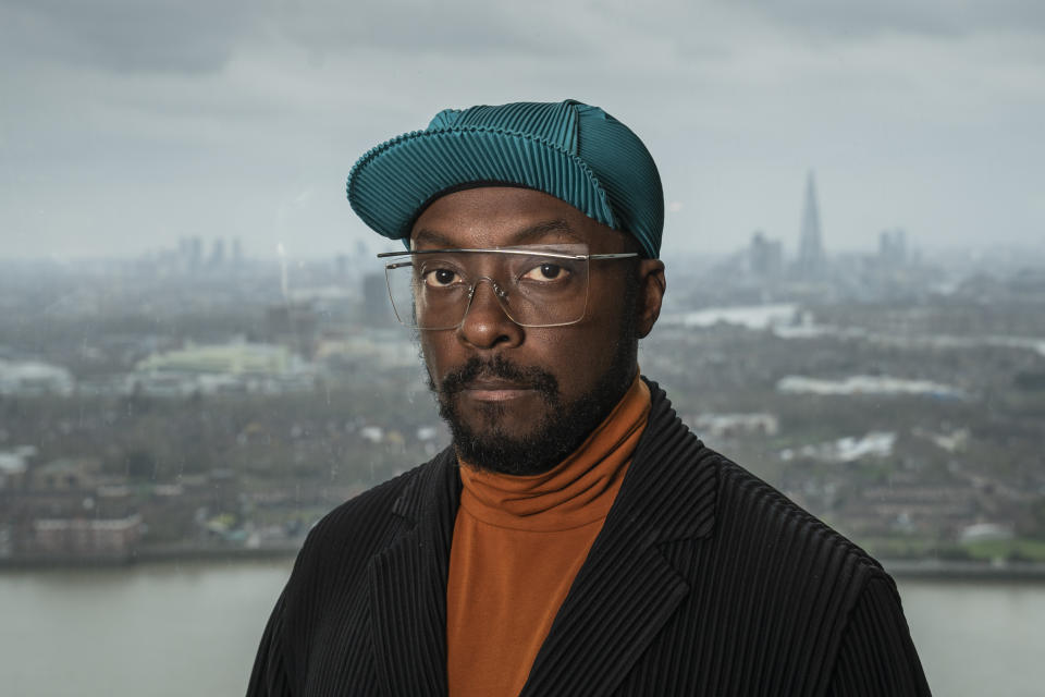 This image and the information contained herein is strictly embargoed until 00.01 Tuesday 5th October 2021From Twofourwill.i.am: The Blackprint on ITV and ITV Hub.Pictured: will.i.am.This photograph is (C) Twofour and can only be reproduced for editorial purposes directly in connection with the programme or event mentioned above, or ITV plc. Once made available by ITV plc Picture Desk, this photograph can be reproduced once only up until the transmission [TX] date and no reproduction fee will be charged. Any subsequent usage may incur a fee. This photograph must not be manipulated [excluding basic cropping] in a manner which alters the visual appearance of the person photographed deemed detrimental or inappropriate by ITV plc Picture Desk.  This photograph must not be syndicated to any other company, publication or website, or permanently archived, without the express written permission of ITV Picture Desk. Full Terms and conditions are available on the website www.itv.com/presscentre/itvpictures/termsFor further information please contact:james.hilder@itv.com / 0207 157 3052