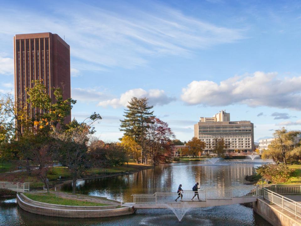 <p>The University of Massachusetts Amherst campus</p> (University of Massachusetts Amherst )