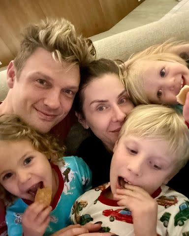 <p>Nick Carter/Instagram</p> Nick Carter of Backstreet Boys and his family