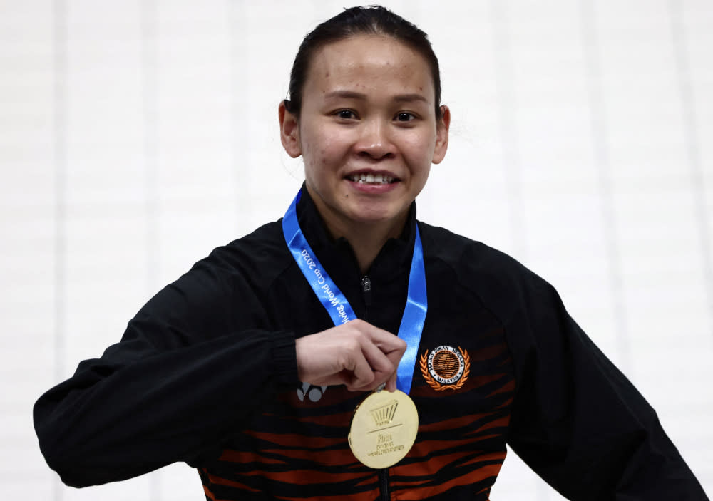 Olympian Datuk Pandelela Rinong says her decision to reveal her personal experience is to give awareness to the public, and support for victims out there, who are always in dilemma, whether to speak up or stay silent. — AFP pic