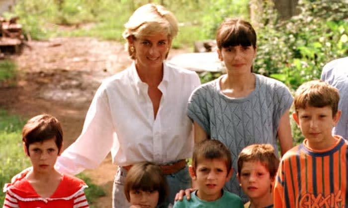 Diana de Gales en Bosnia en 1997