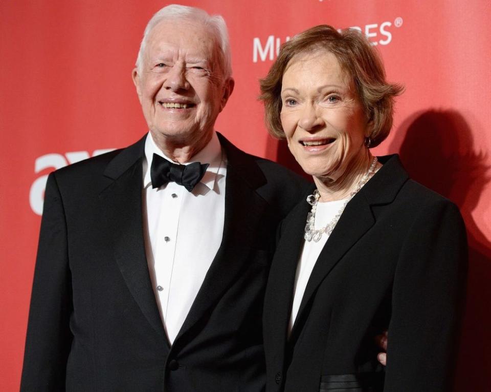 From left: Jimmy Carter and wife Rosalynn Carter in 2015