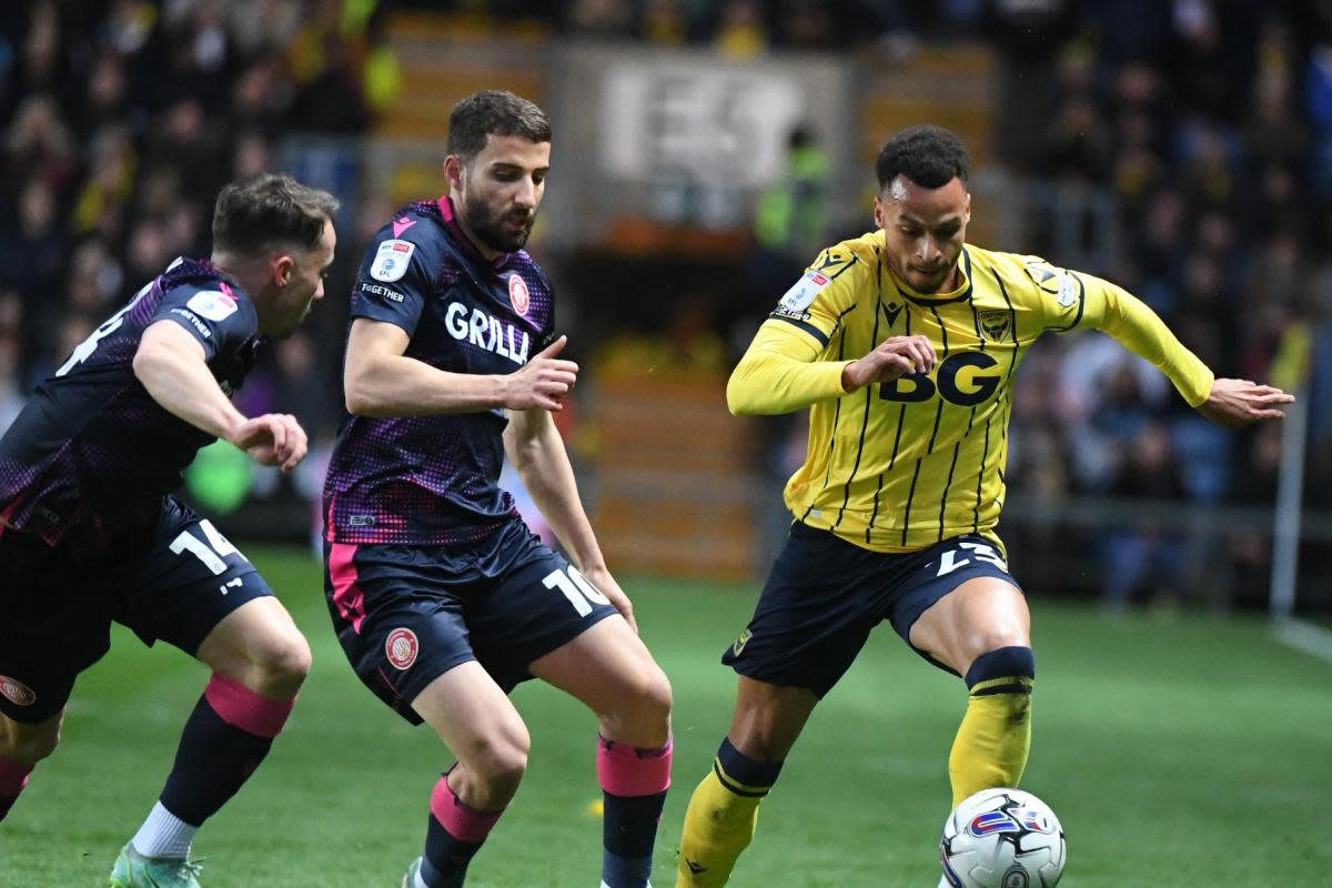 Josh Murphy gets down the left for Oxford United <i>(Image: Mike Allen)</i>