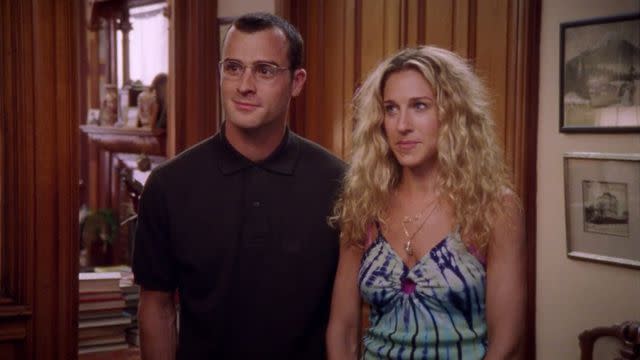 HBO Justin Theroux and Sarah Jessica Parker on 'Sex and the City' season 2