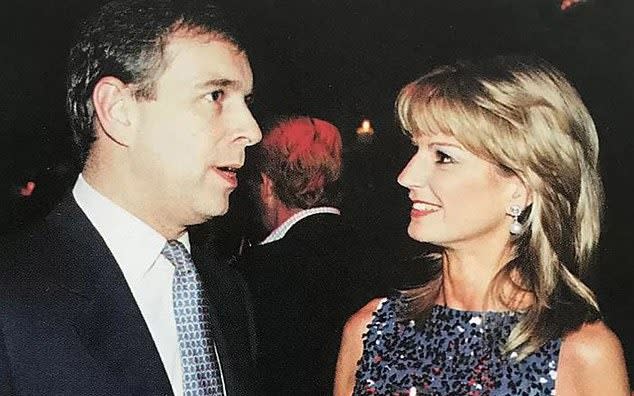 Prince Andrew, pictured with Fiona Sangster, was photographed in Tramp nightclub three days after he was allegedly seen with Virginia Roberts - Hugo Burnand/Tatler