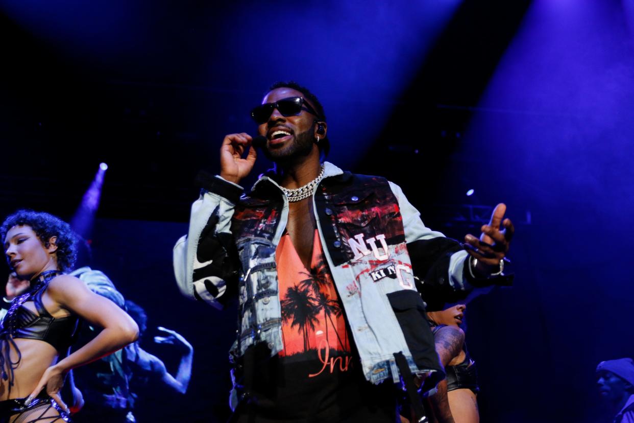 Jason Derulo performs at the University of Florida's Gator Growl at Stephen C. O'Connell Center in Gainesville, FL on Thursday, October 5, 2023.