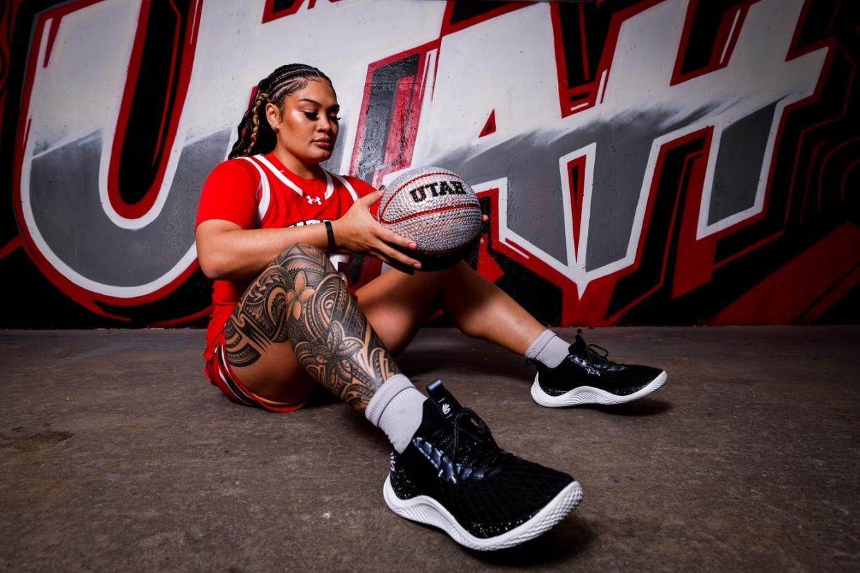 Utah forward Alissa Pili, who is of Samoan and Native Alaskan descent, is one of a handful of prominent Polynesian players in women's basketball this season.