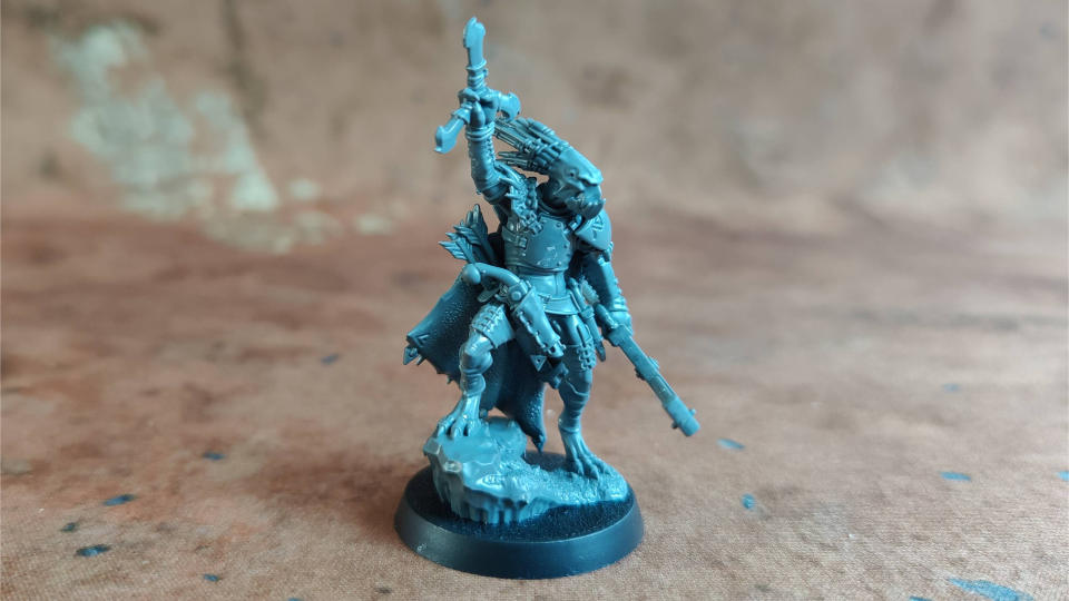 Kroot War Shaper model on a wasteland backdrop