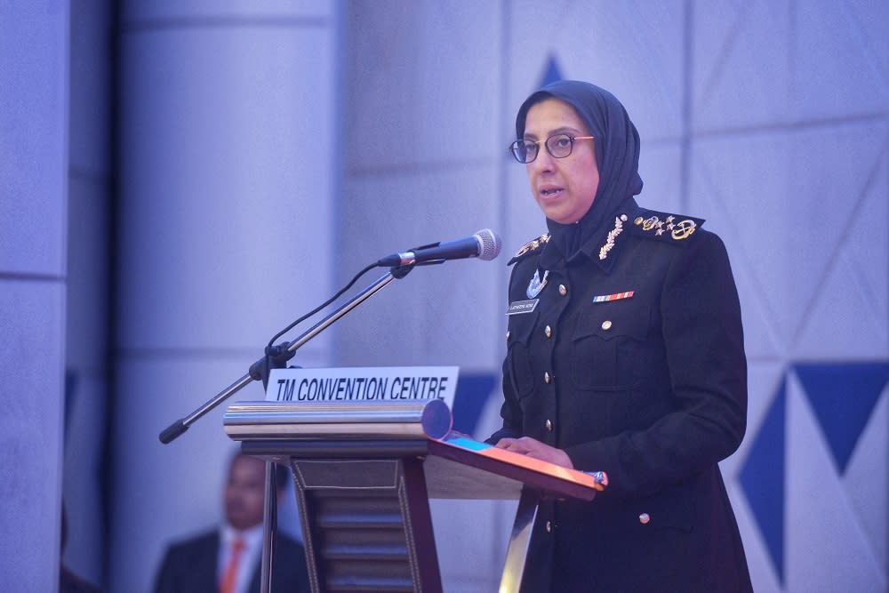 Malaysian Anti-Corruption Commission, chief commissioner Latheefa Koya speaks at the launch TM Berhad’s Group Integrity and Governance at the TM Convention Centre in Kuala Lumpur September 6, 2019. — Picture by Shafwan Zaidon