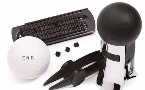 Golf Ball Monogram Stamper - Credit: Menkind