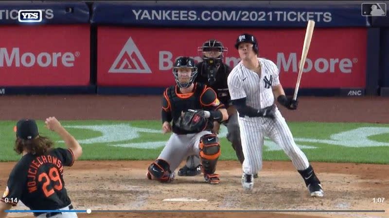 沃特（Luke Voit）單場雙響砲，16轟並列大聯盟全壘打王。（圖／翻攝自MLB官網）