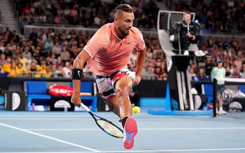 Kyrgios pulls out the trick shots - Credit: REX