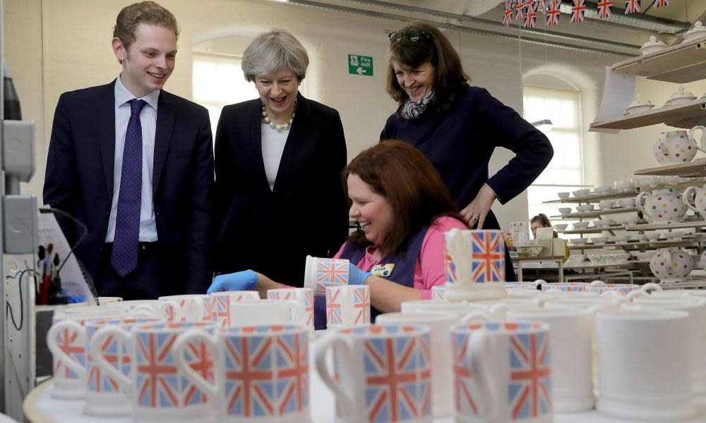 Theresa May at Emma Bridgewater factory