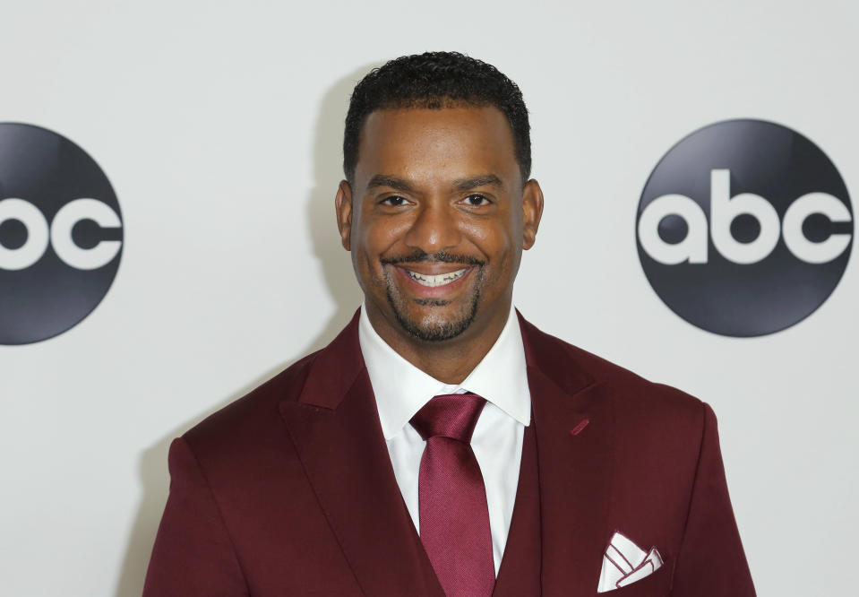 Alfonso Ribeiro arrives at the Disney/ABC 2018 Television Critics Association Summer Press Tour at the Beverly Hilton on Tuesday, Aug. 7, 2018, in Beverly Hills, Calif.. (Photo by Willy Sanjuan/Invision/AP)