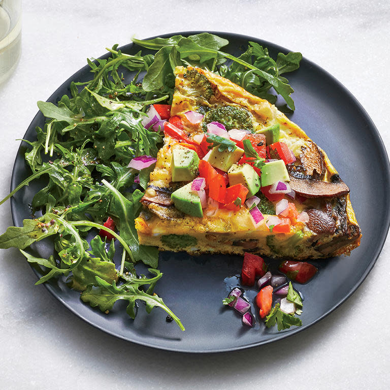 Vegetable and Goat Cheese Frittata