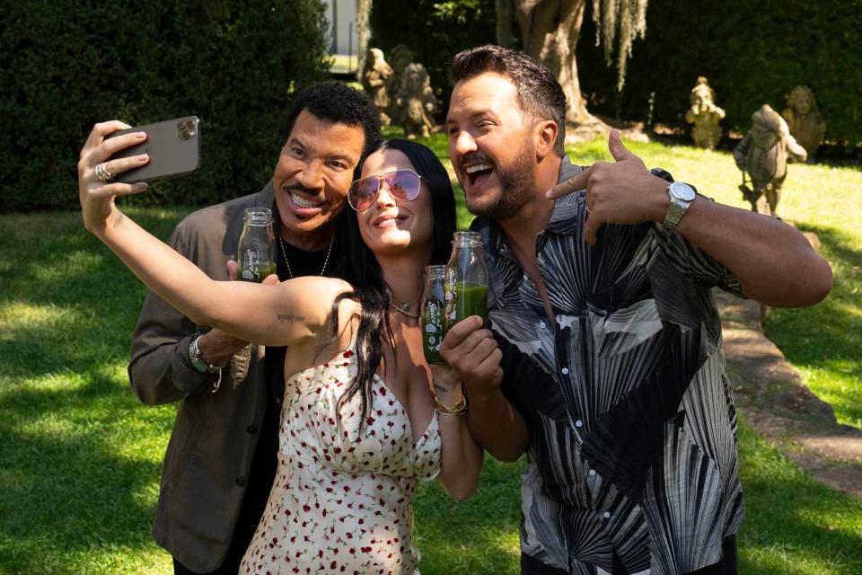 <p>Eric McCandless/Disney</p> Lionel Richie, Katy Perry and Luke Bryan