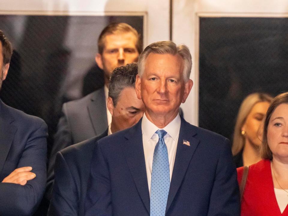 Sen. Tommy Tuberville of Alabama at the trial on May 13.
