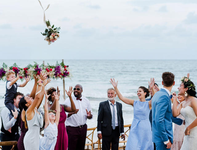 The Garter And Bouquet Toss